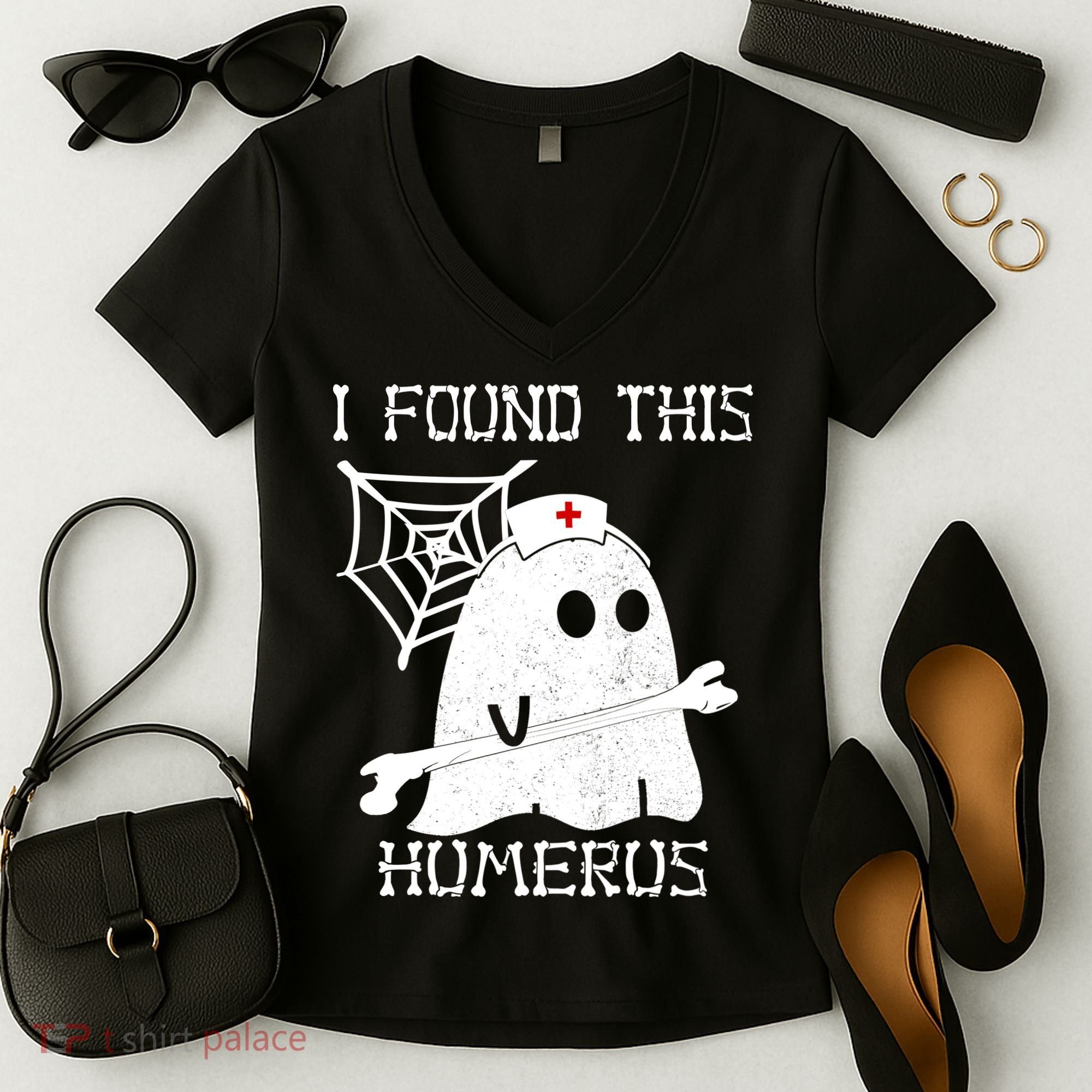I Found This Humerus Women's V-Neck T-Shirt