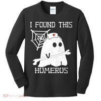 I Found This Humerus Kids Long Sleeve Shirt thumb 0