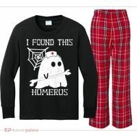 I Found This Humerus Kids Long Sleeve Plaid Pajama Set thumb 0