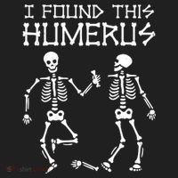 I Found This Humerus Funny Halloween Skeletons Women's Sweatshirt thumb 2
