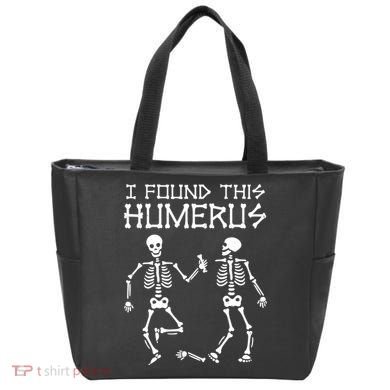 I Found This Humerus Funny Halloween Skeletons Tote Bag