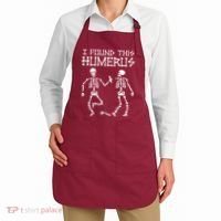 I Found This Humerus Funny Halloween Skeletons Apron thumb 2