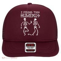 I Found This Humerus Funny Halloween Skeletons Hat thumb 0
