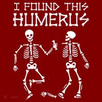 I Found This Humerus Funny Halloween Skeletons Toddler T-Shirt thumb 2