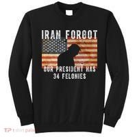 Iran Forgot Trump Has 34 Felonies Sweatshirt thumb 0
