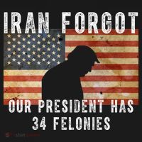 Iran Forgot Trump Has 34 Felonies Women's Hoodie thumb 2