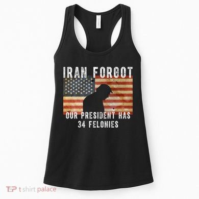 Iran Forgot Trump Has 34 Felonies Women's Tank Top