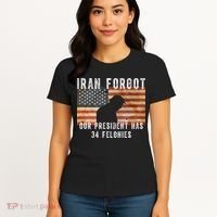 Iran Forgot Trump Has 34 Felonies Women's T-Shirt thumb 4