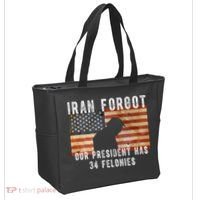 Iran Forgot Trump Has 34 Felonies Tote Bag thumb 2