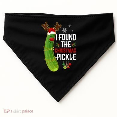 I Found The Christmas Pickle Gift USA-Made Doggie Bandana