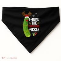 I Found The Christmas Pickle Gift USA-Made Doggie Bandana thumb 0