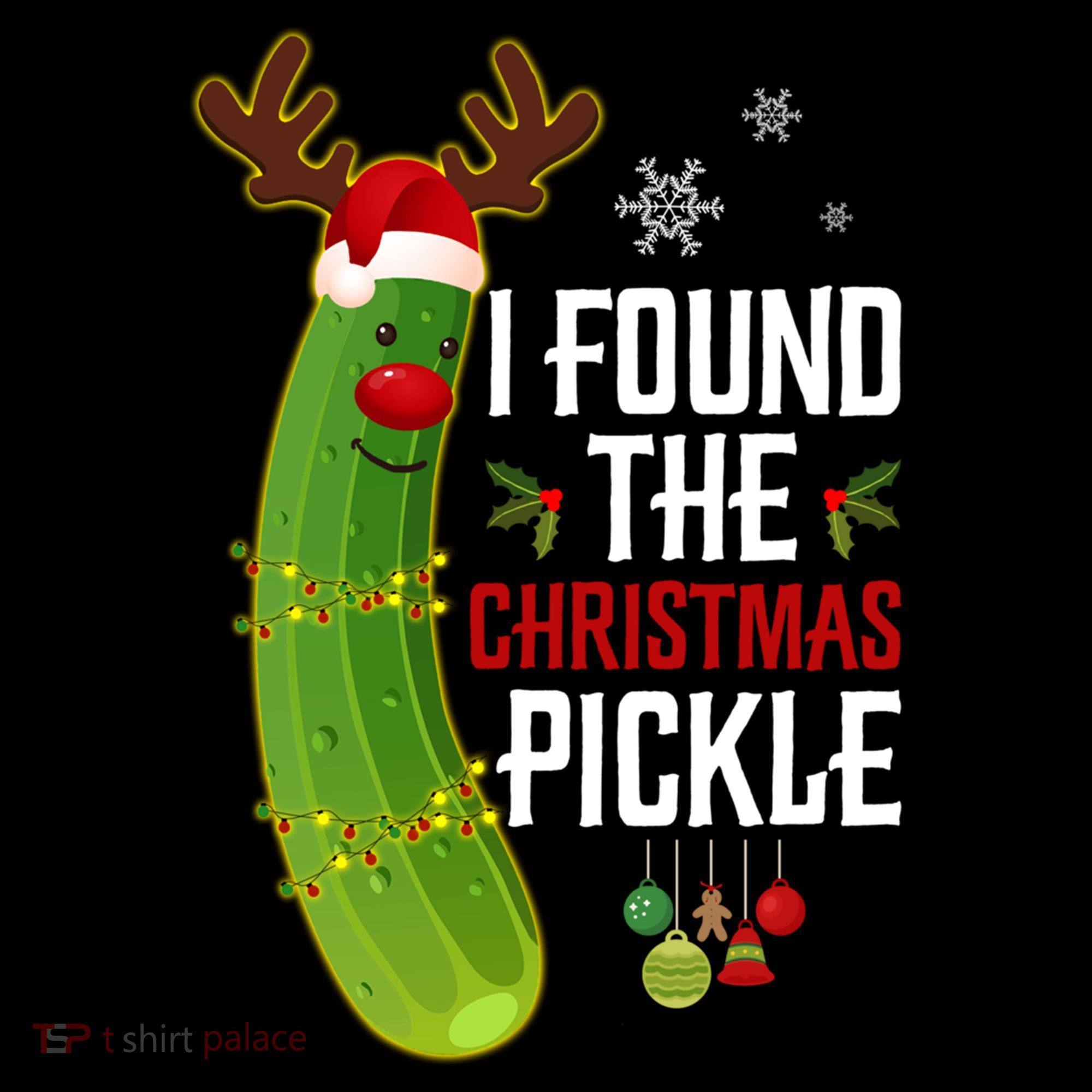 I Found The Christmas Pickle Gift Bucket Hat