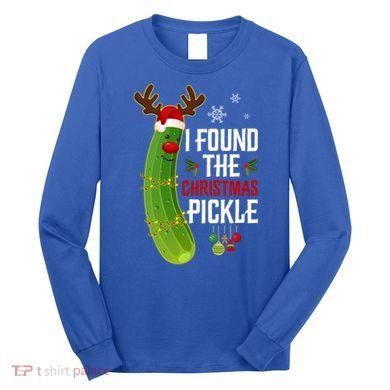 I Found The Christmas Pickle Gift Long Sleeve Shirt