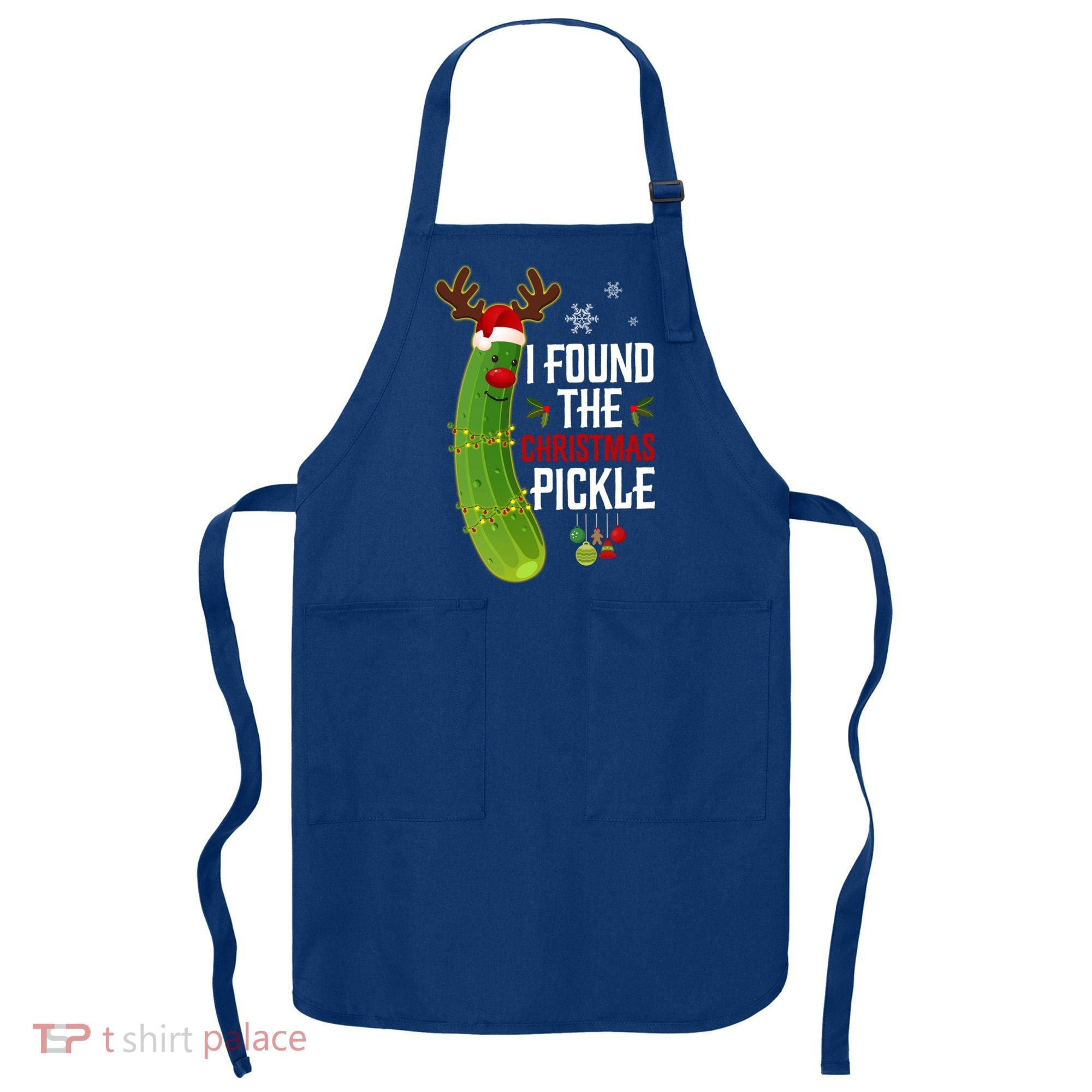 I Found The Christmas Pickle Gift Apron