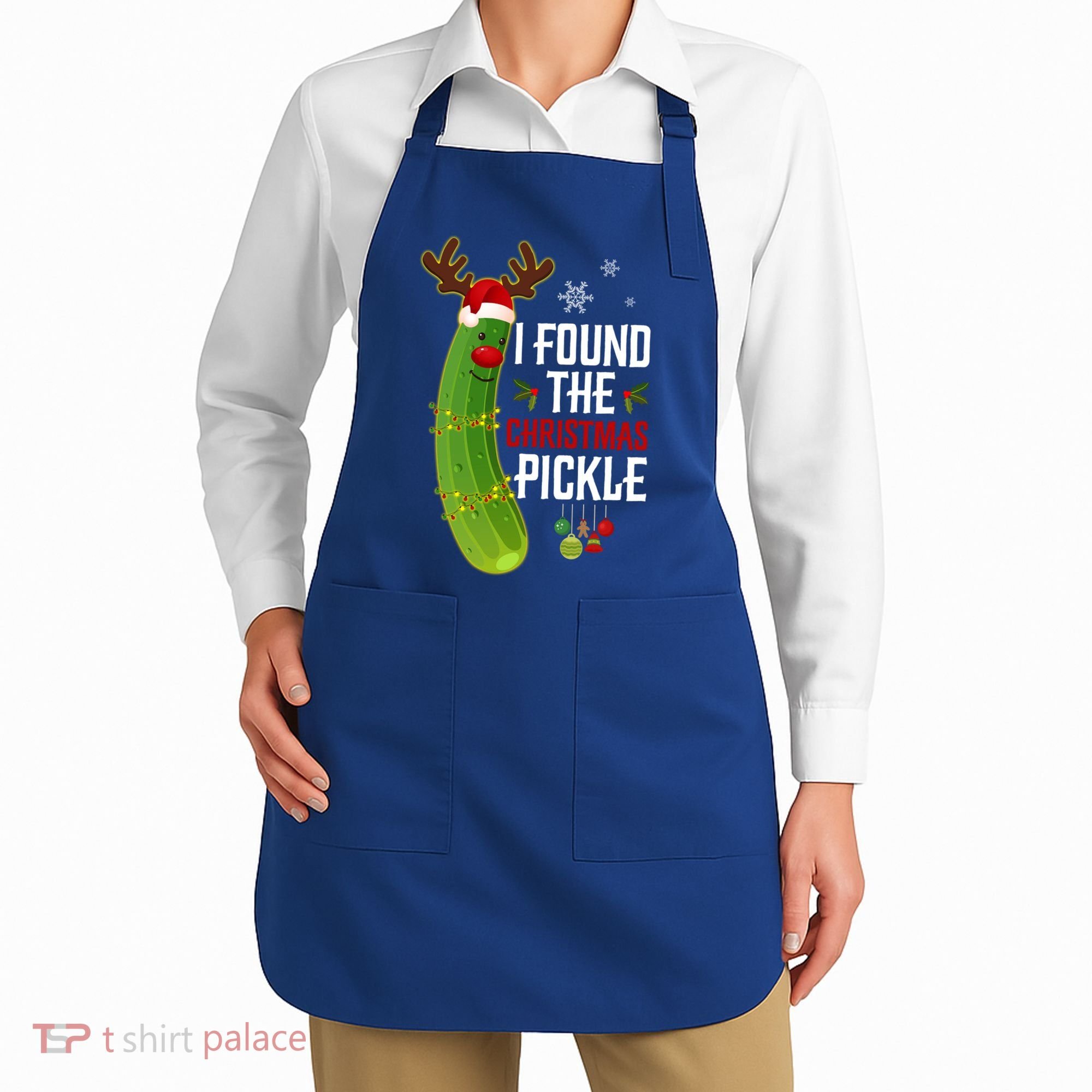 I Found The Christmas Pickle Gift Apron