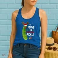 I Found The Christmas Pickle Gift Women's Tank Top thumb 2