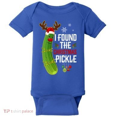 I Found The Christmas Pickle Gift Baby Bodysuit