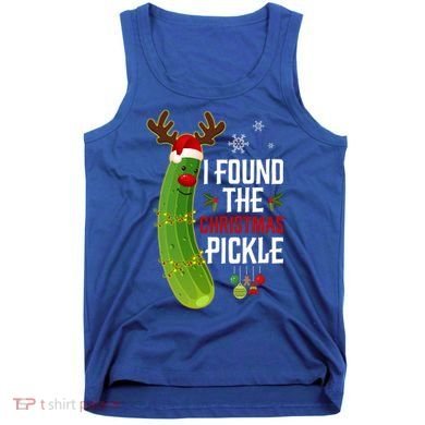 I Found The Christmas Pickle Gift Tank Top