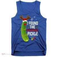 I Found The Christmas Pickle Gift Tank Top thumb 0