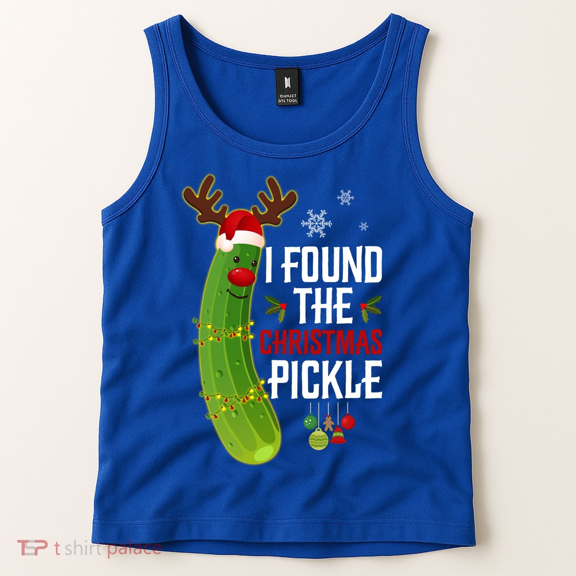 I Found The Christmas Pickle Gift Tank Top