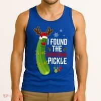 I Found The Christmas Pickle Gift Tank Top thumb 3