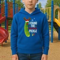 I Found The Christmas Pickle Gift Kids Hoodie thumb 2