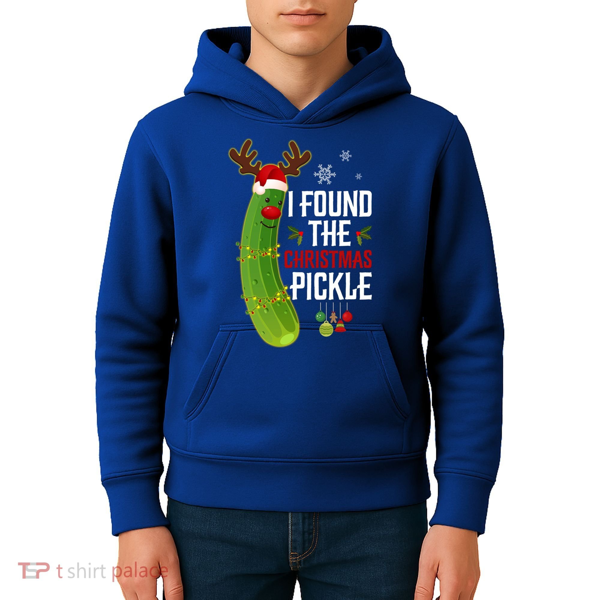 I Found The Christmas Pickle Gift Kids Hoodie