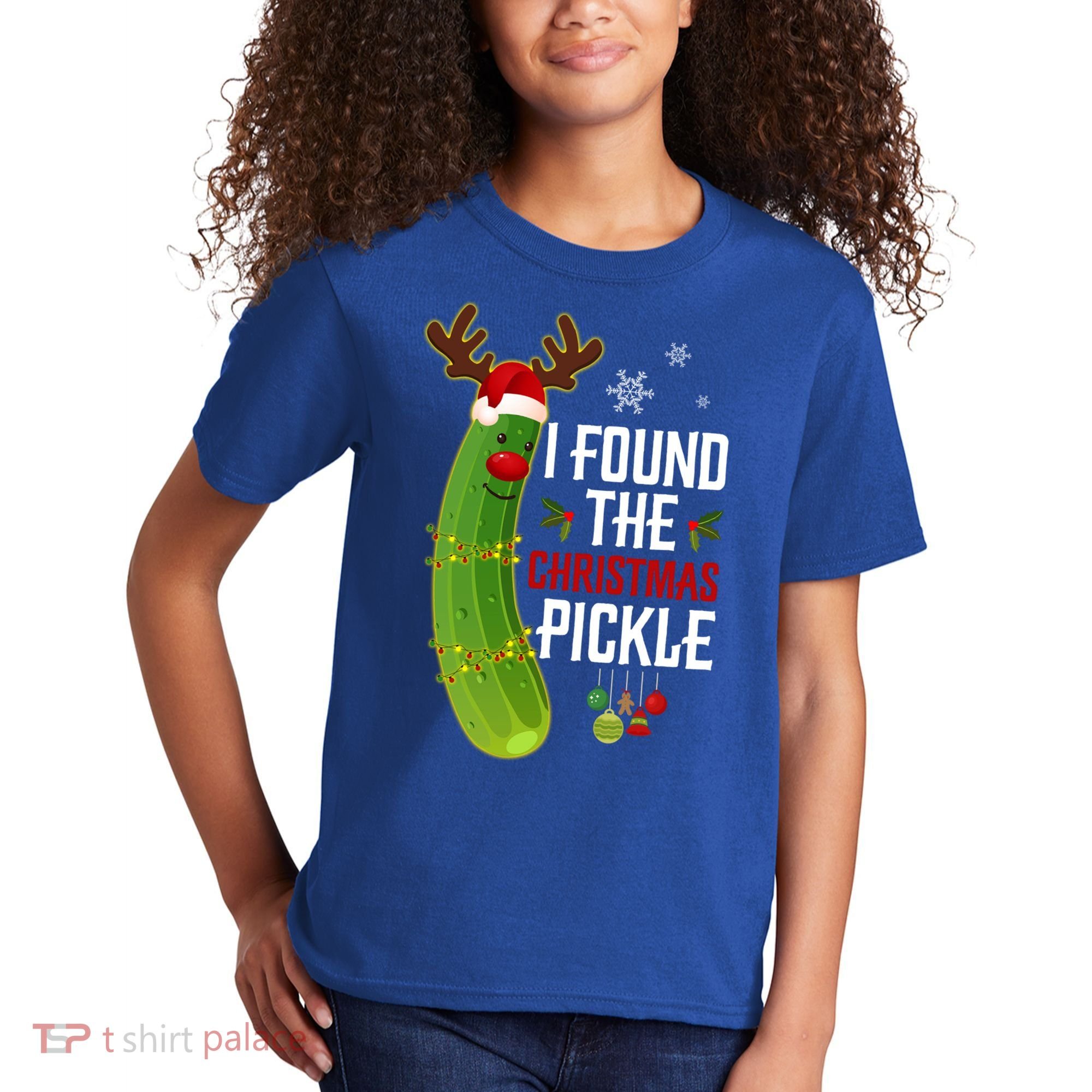 I Found The Christmas Pickle Gift Kids T-Shirt