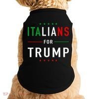 Italians For Trump Pro Trump Italiano Supporter Doggie Tank thumb 0