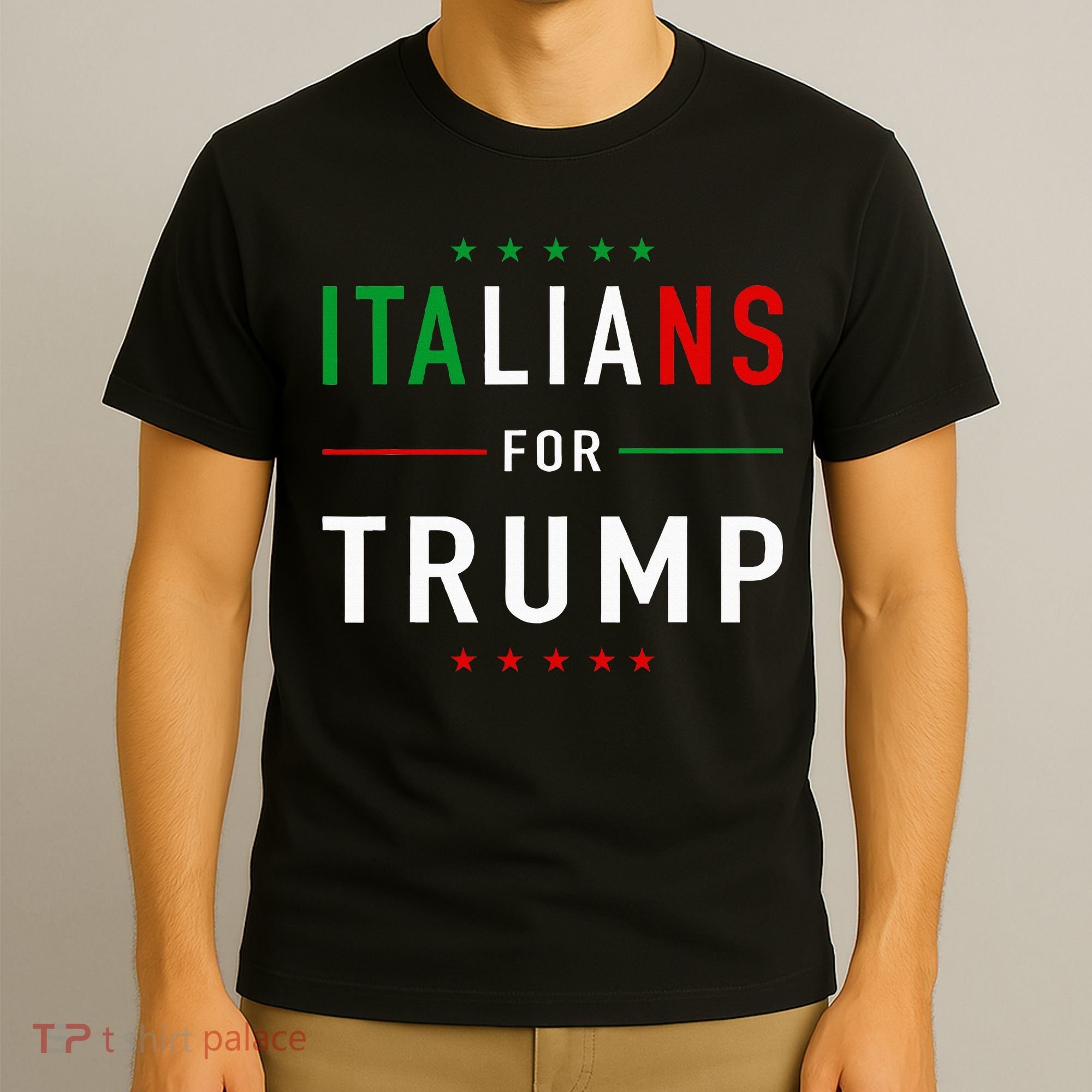 Italians For Trump Pro Trump Italiano Supporter T-Shirt