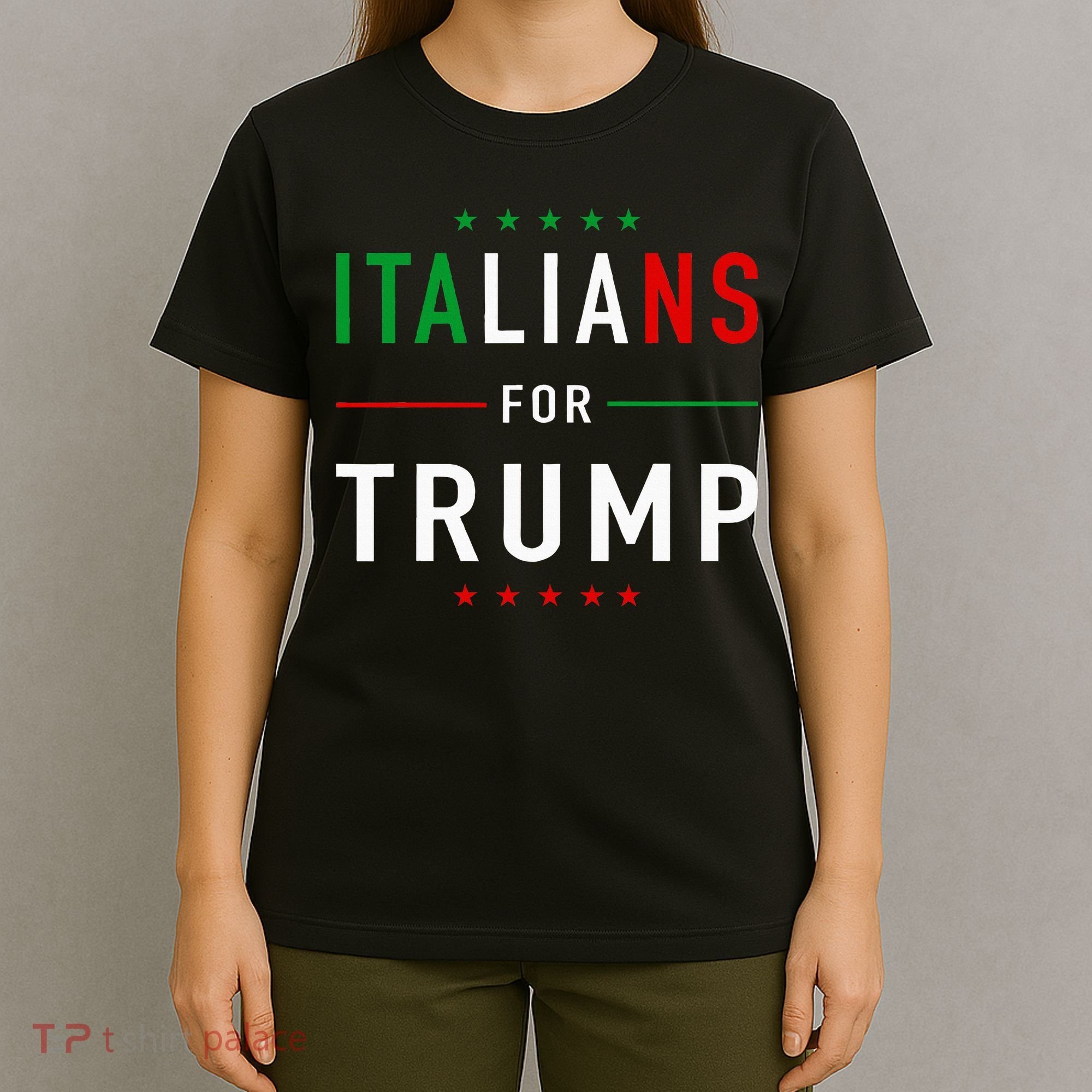 Italians For Trump Pro Trump Italiano Supporter T-Shirt