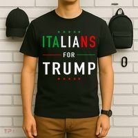 Italians For Trump Pro Trump Italiano Supporter T-Shirt thumb 6
