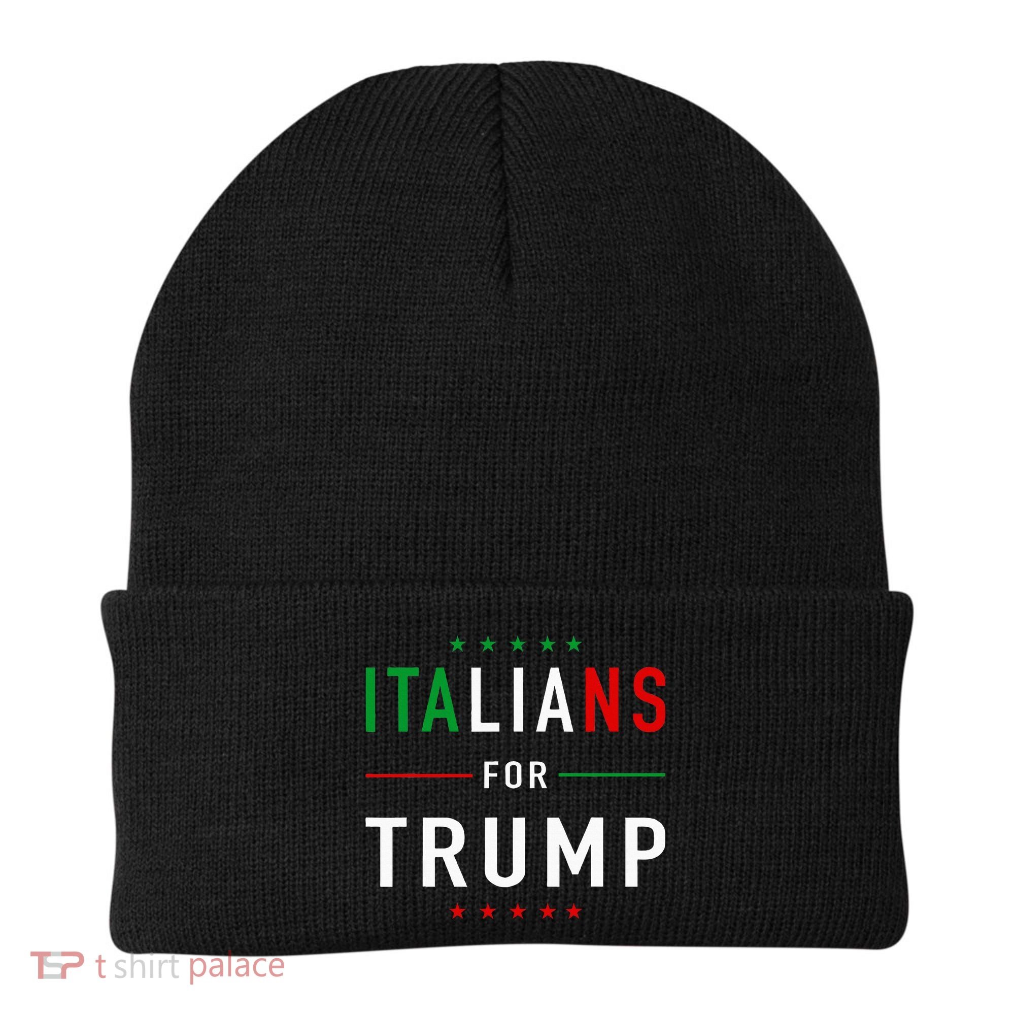 Italians For Trump Pro Trump Italiano Supporter Beanie