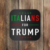 Italians For Trump Pro Trump Italiano Supporter Coaster thumb 0