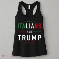 Italians For Trump Pro Trump Italiano Supporter Women's Tank Top thumb 3