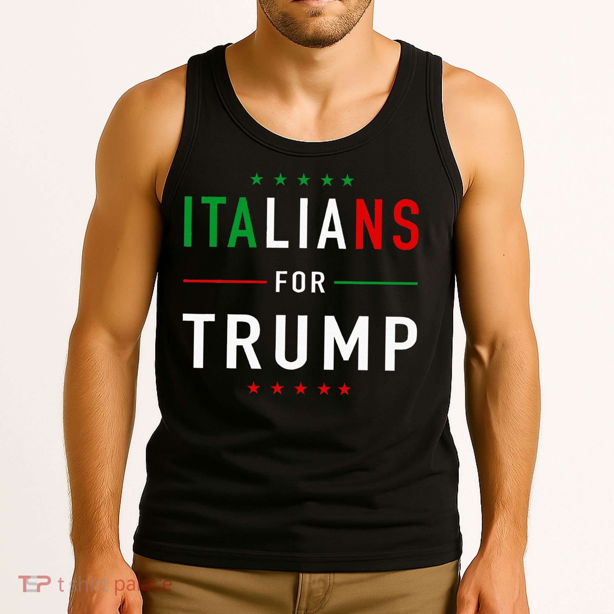 Italians For Trump Pro Trump Italiano Supporter Tank Top