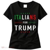 Italians For Trump Pro Trump Italiano Supporter Women's T-Shirt thumb 0