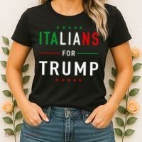 Italians For Trump Pro Trump Italiano Supporter Women's T-Shirt thumb 2