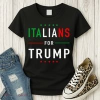 Italians For Trump Pro Trump Italiano Supporter Women's T-Shirt thumb 3