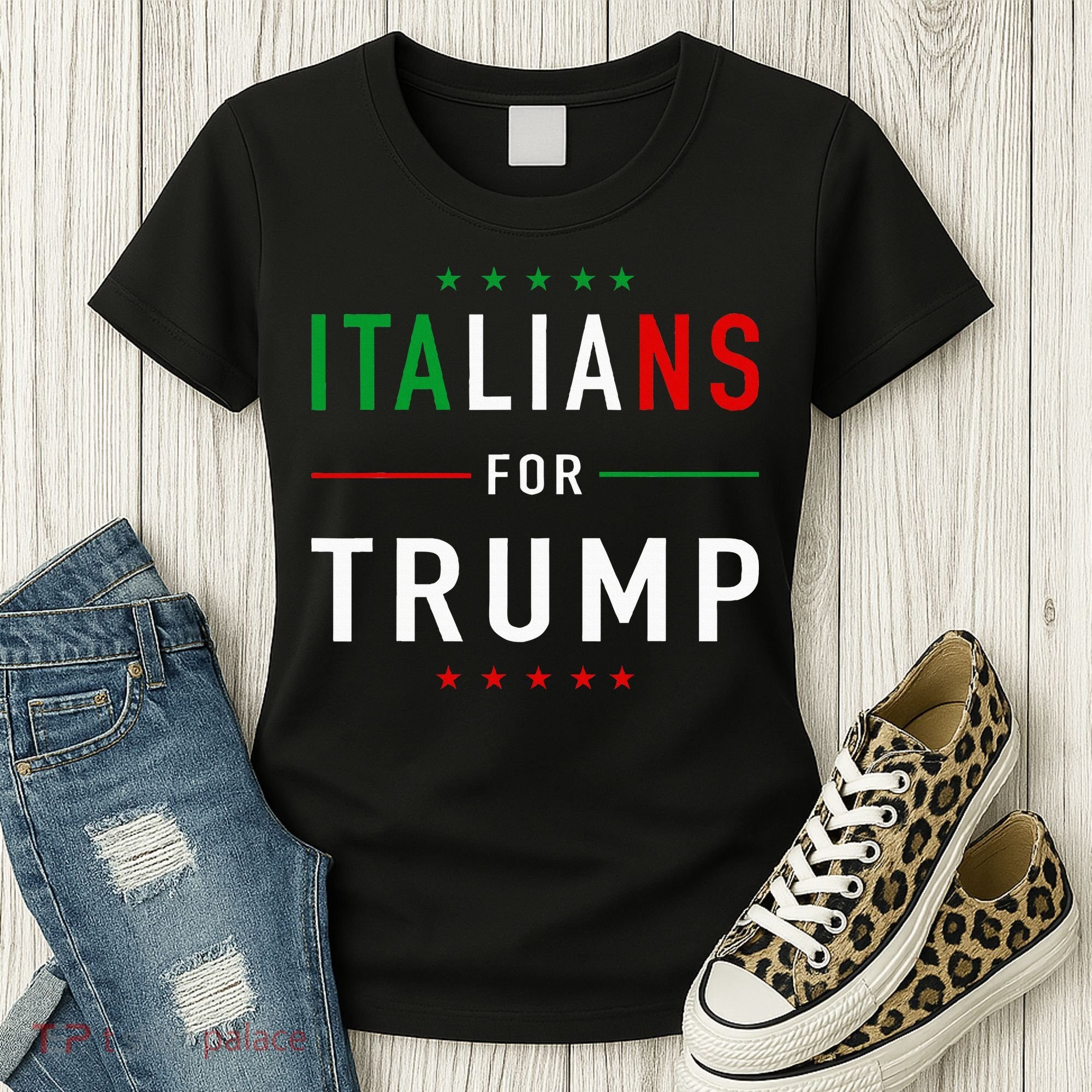 Italians For Trump Pro Trump Italiano Supporter Women's T-Shirt