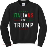 Italians For Trump Pro Trump Italiano Supporter Kids Sweatshirt thumb 0