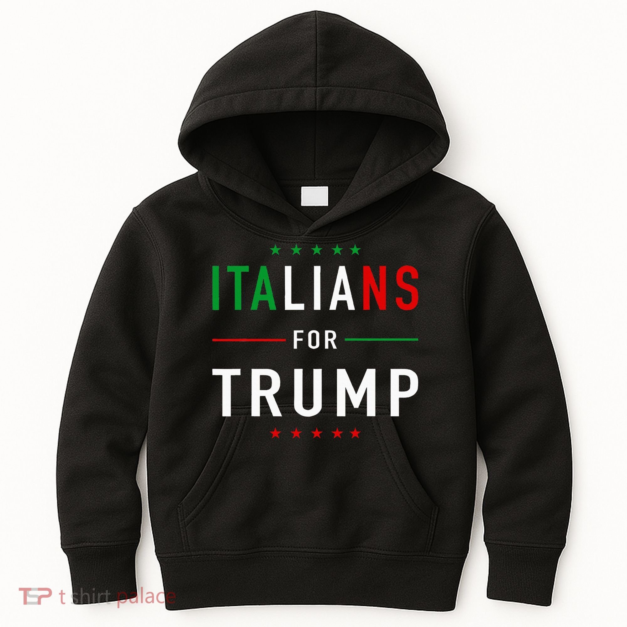 Italians For Trump Pro Trump Italiano Supporter Kids Hoodie