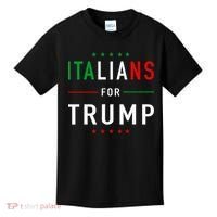 Italians For Trump Pro Trump Italiano Supporter Kids T-Shirt thumb 0