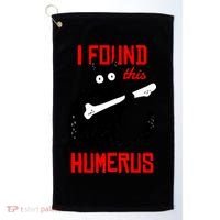 I Found This Humerus Funny Cat Anatomy Golf Towel thumb 0