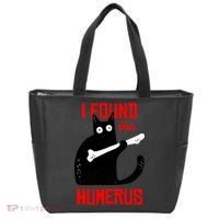 I Found This Humerus Funny Cat Anatomy Tote Bag thumb 0