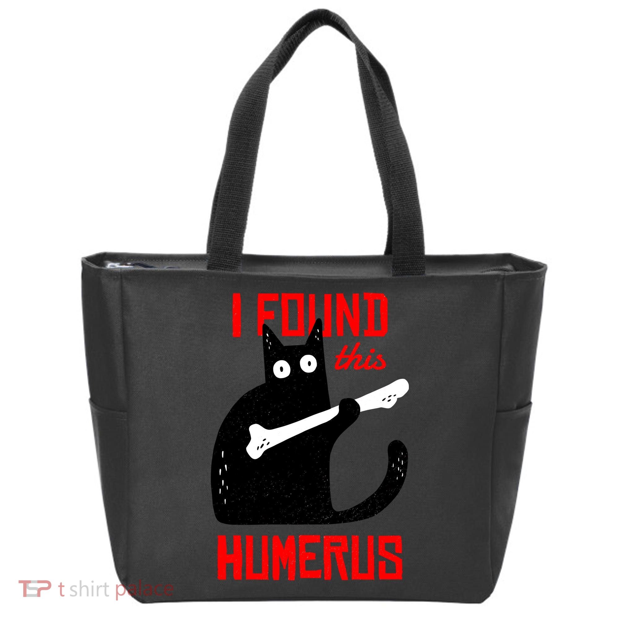 I Found This Humerus Funny Cat Anatomy Tote Bag