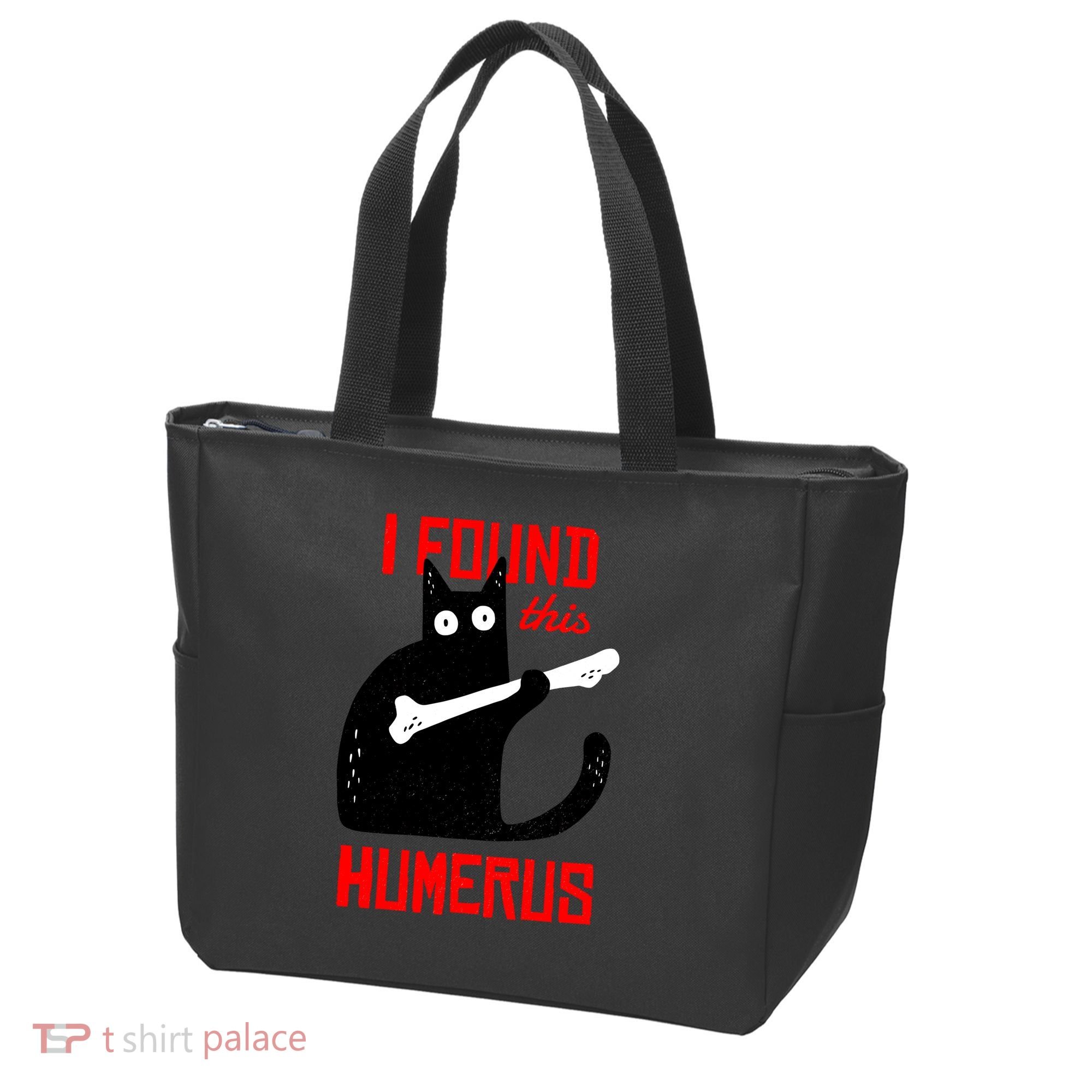 I Found This Humerus Funny Cat Anatomy Tote Bag