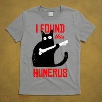 I Found This Humerus Funny Cat Anatomy T-Shirt thumb 5