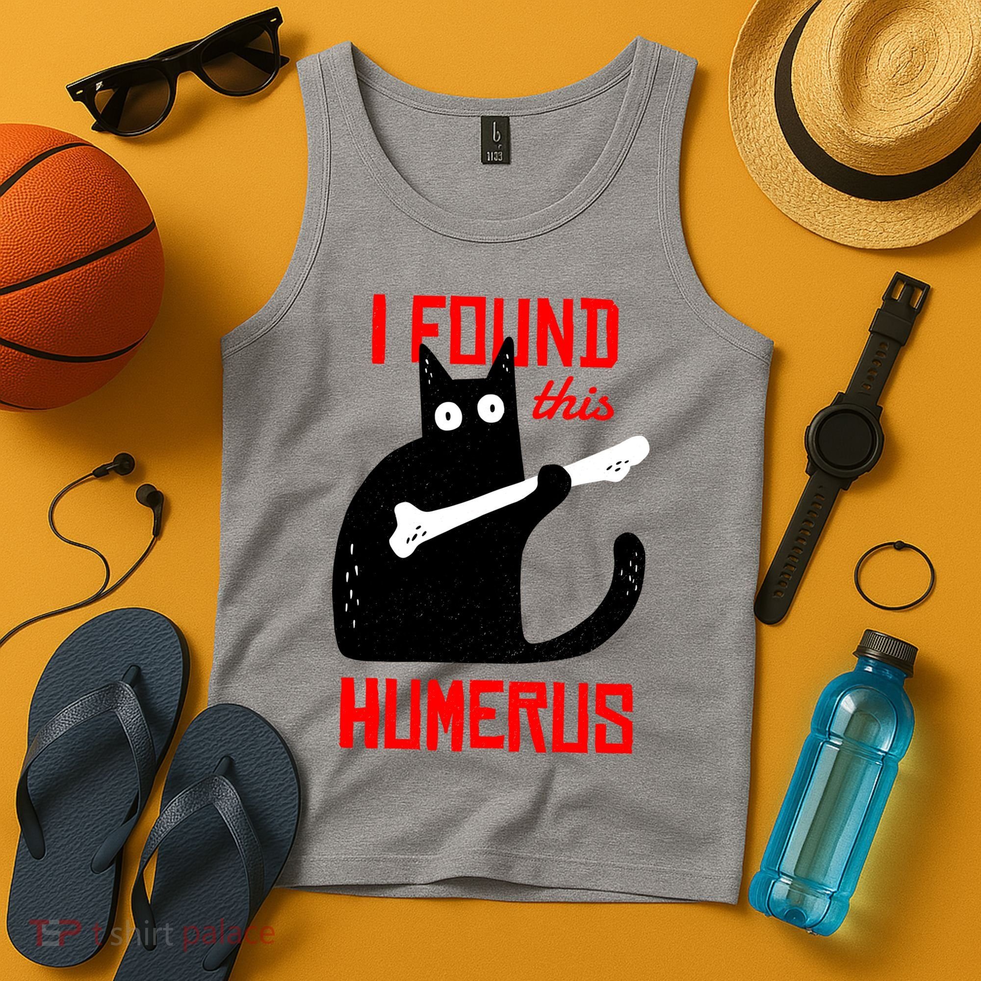 I Found This Humerus Funny Cat Anatomy Tank Top