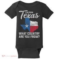 Im From Texas What Country Are You From Texas Baby Bodysuit thumb 0